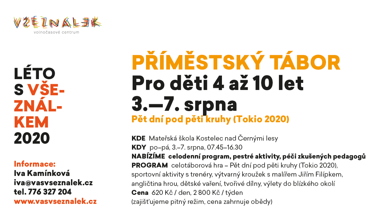 Základní informace o letním příměstském táboře