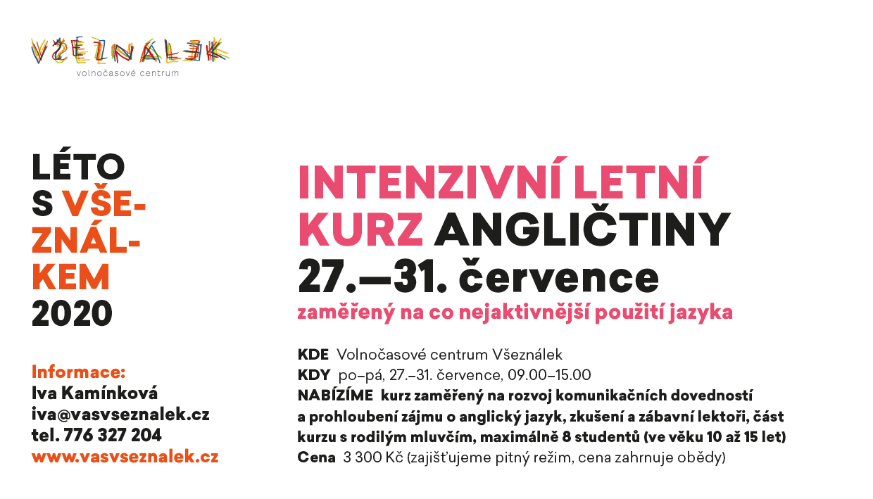 Základní informace o letním kurzu angličtiny