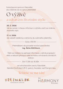 Pozvánka na přednášky o výživě a zdravém životním stylu  